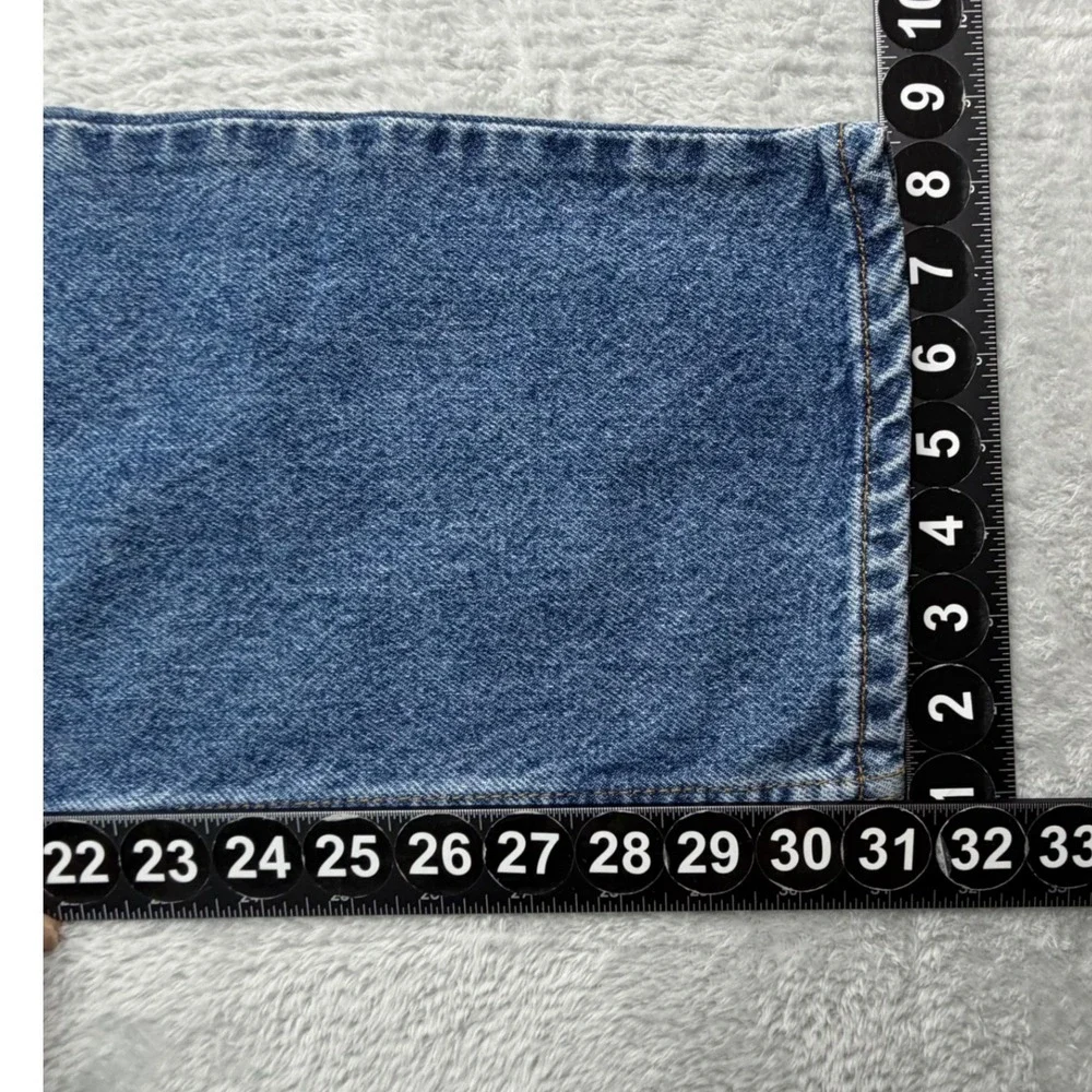 Vintage Levis 505 Jeans Men Tag 38x30‎ Actual 37X31 Blue Orange Tab 1996 NEW